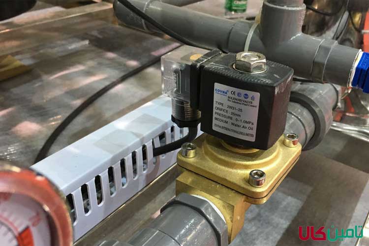 طرز کار شیر برقی پنوماتیک