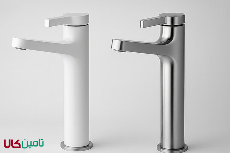 مقایسه شیرآلات سفید و استیل